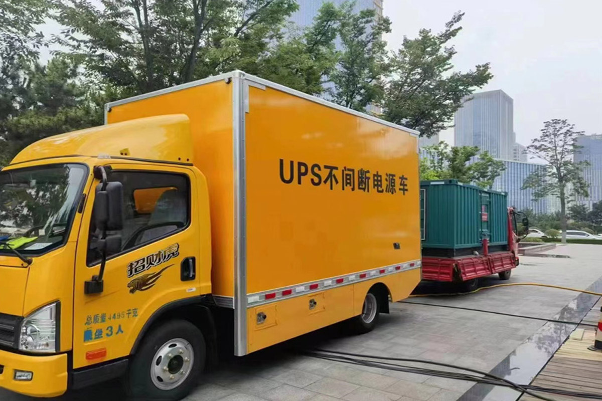 台儿庄发电机租赁施工现场
